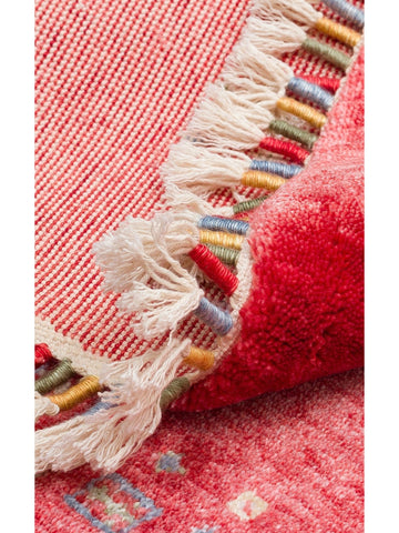 Oushak Carnaval 100% Natural Easy to Clean Handcrafted TENCEL™ Modern Uşak Carpet 06 RED Q