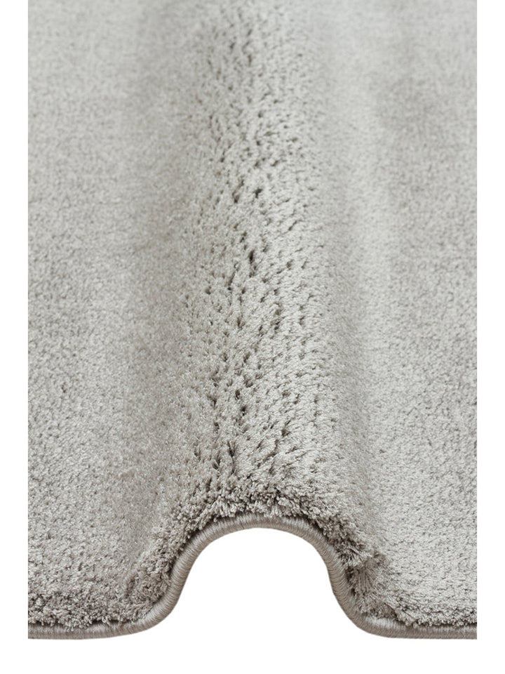 Peace Art Hav Toz Vermez Yumuşak Tuşeli Zarif Shaggy Halı 01 GREY - Carpetdocia