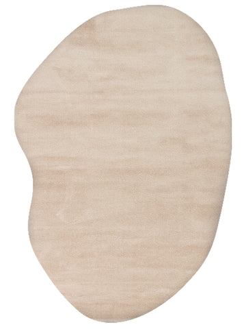 Peace Art Hav Toz Vermez Yumuşak Tuşeli Zarif Shaggy Halı 02 BEIGE - Carpetdocia