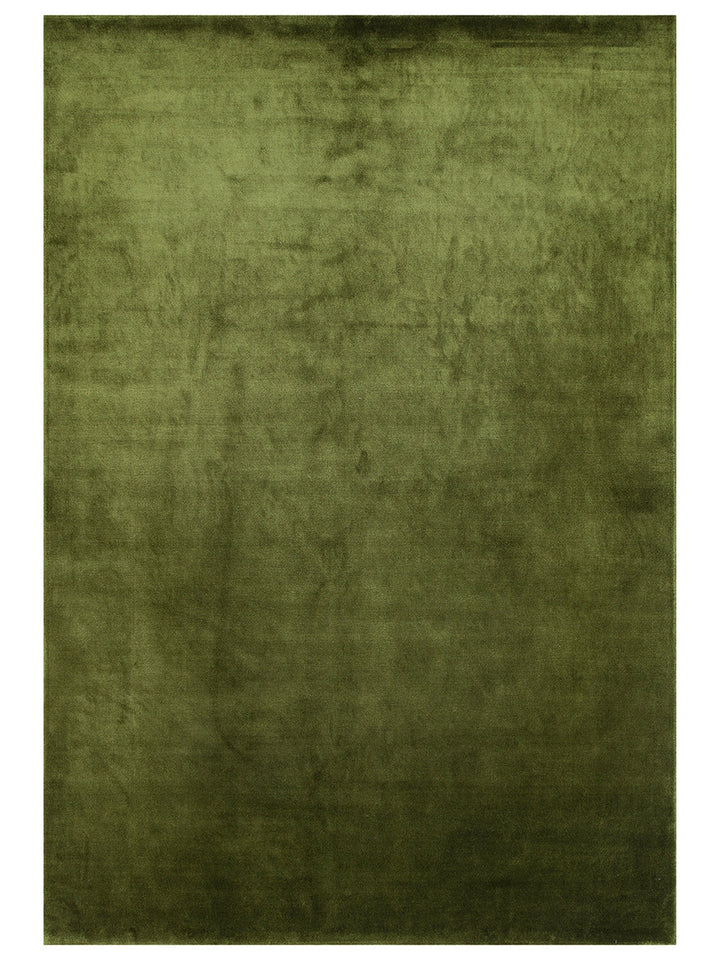 Queen Serisi %100 Naturel Viskon Parlak Modern El Emeğiyle Üretilen Salon Oturma Odası Halı MOSS - Carpetdocia