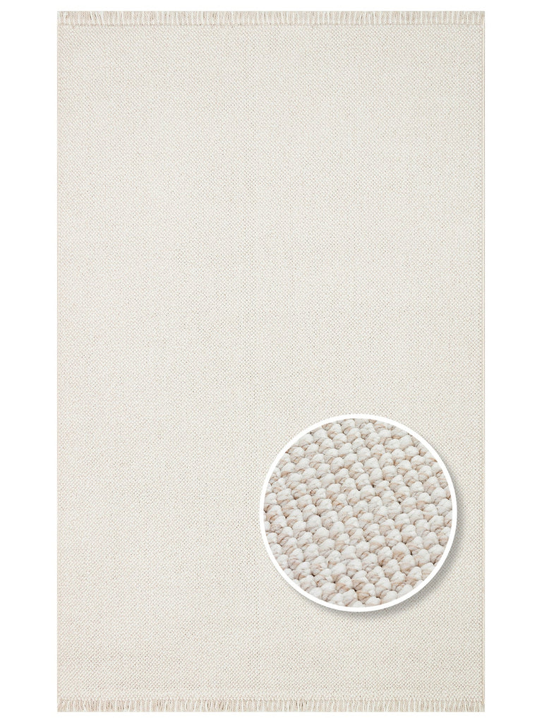 Scandinavian Series Wicker Woven Living Room Corridor Entrance Kitchen Modern Carpet PLAIN BEIGE