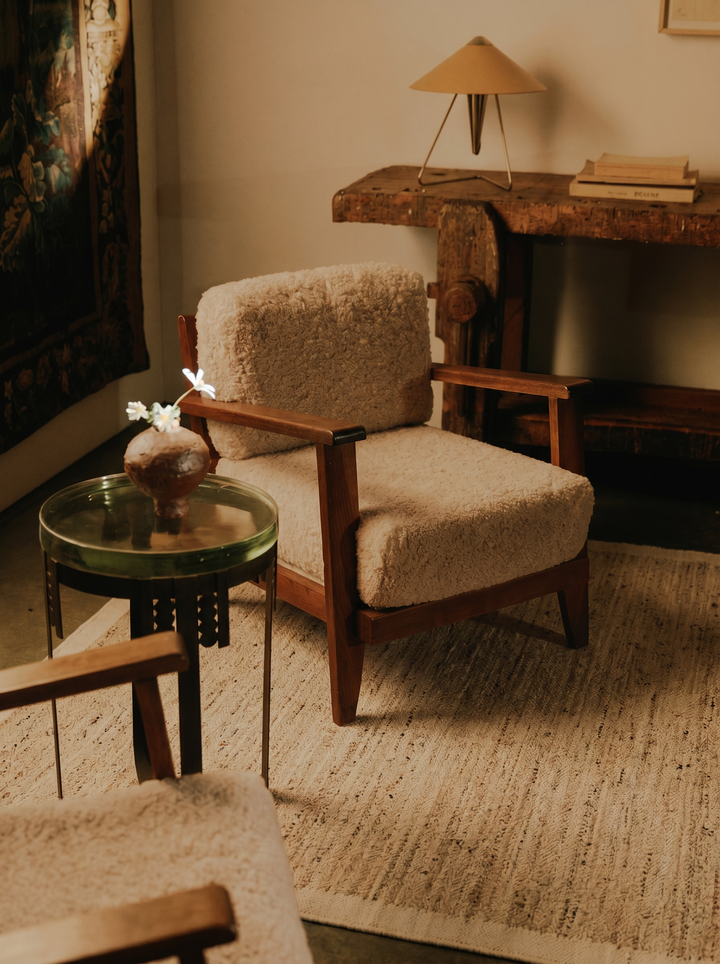 Tappeto fatto a mano Urumchi Miscela di Lana Naturale al 100% e Juta per Soggiorno, Salotto, Corridoio, Cucina 01 GREY CREAM