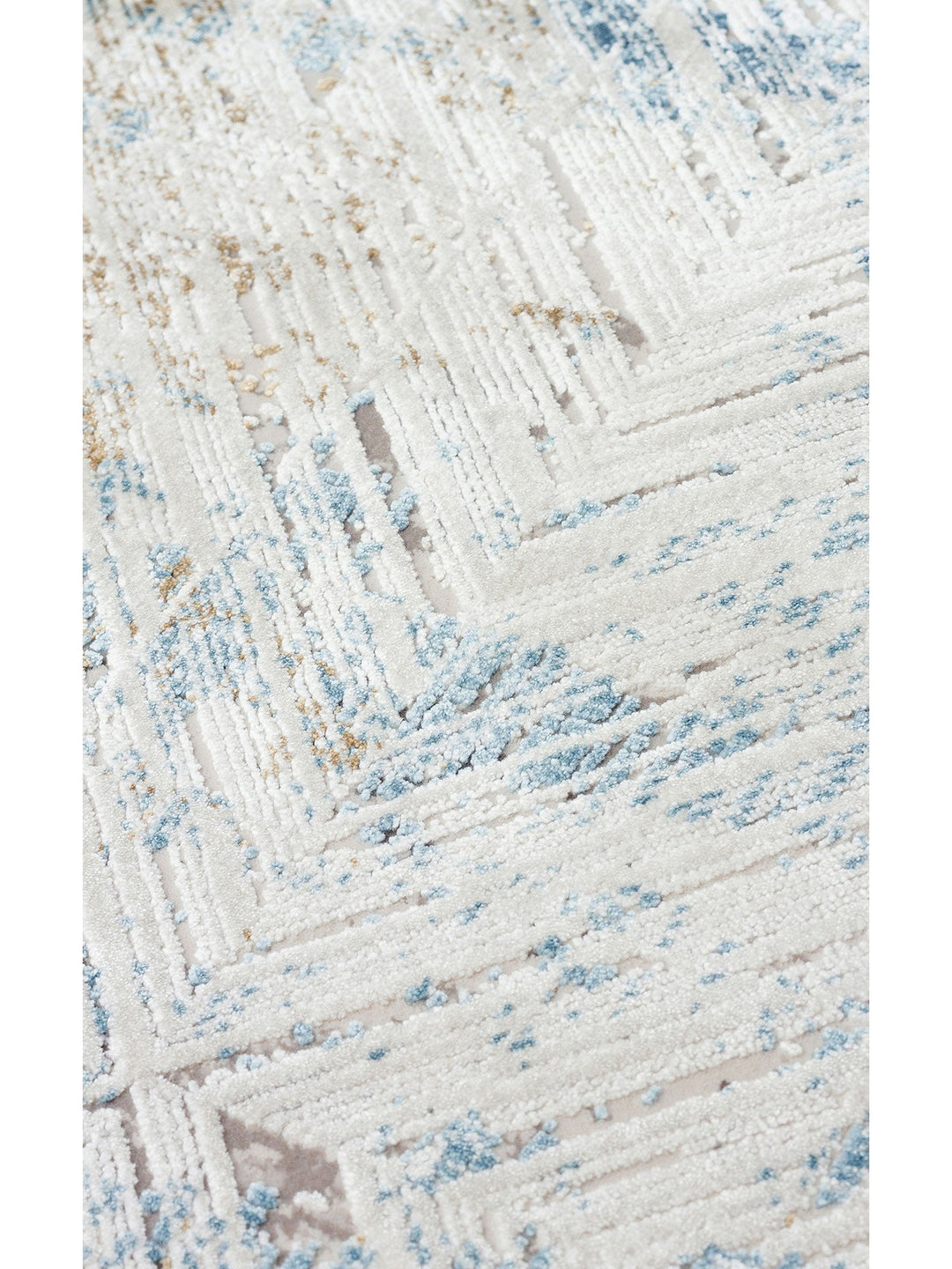 Üsküdar Serisi Yüksek Kaliteli Sık Dokuma Modern Salon Halısı 03 CREAM BLUE - Carpetdocia